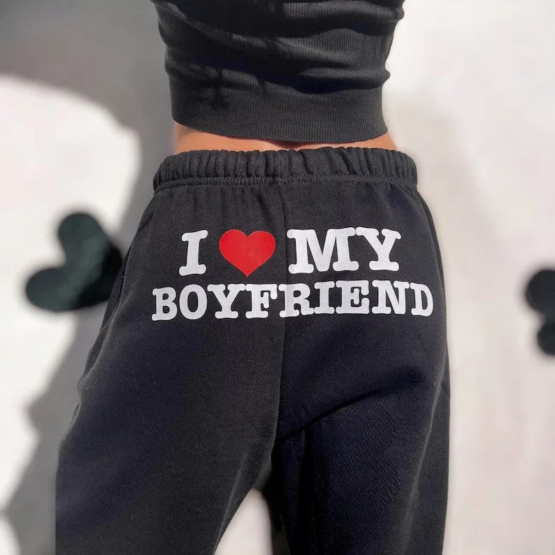 "I Love My Boyfriend" Jogginghose